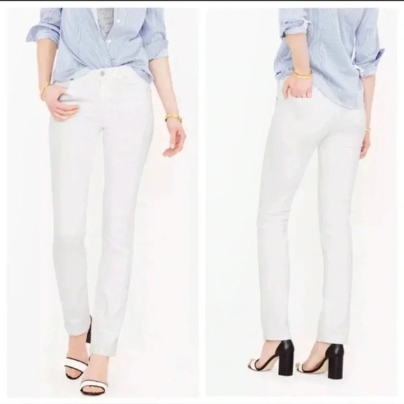 J. Crew the matchstick 30x29.5 white jeans - Picture 2 of 12